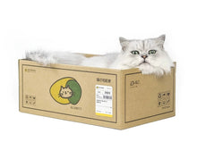 Load image into Gallery viewer, Cute Corrugated Cardboard Cat Bed, mail box style cat scratcher, scratching box, cute unique fun four season bedding supplies toys