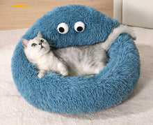 Load image into Gallery viewer, Cute fun monster style cat dog pet bed resting pad, unique winter warm four season cat dog pet bedding supplies