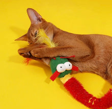 Load image into Gallery viewer, Dragn style cat teaser toy with catnip added
