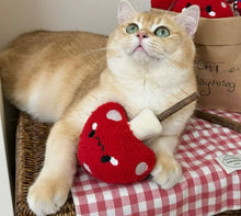 Load image into Gallery viewer, Mushroom style silvervine cat toys unique catnip cat self play toys fun