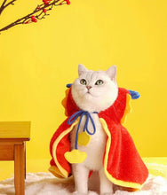 Load image into Gallery viewer, Funny dragon style winter warm cape for cat small dog and pets, cute fun Christmas Halloween costumes appearance clothes supplies