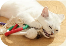 Load image into Gallery viewer, Twisted Rope Cat Toy with Gall Fruits, Set of Three, No Sound, Fun Cat Accessories Supply