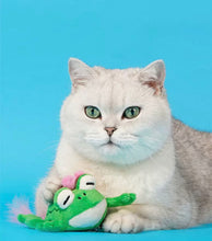 Load image into Gallery viewer, Pink frog style cute unique fun catnip cat toy
