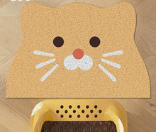 Load image into Gallery viewer, Cute fun cat litter mat, cat litter box mat