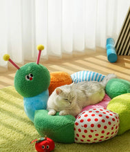 Load image into Gallery viewer, Cute sleeping resting bed for cats and small dogs, fun unique pet winter four season warm comfy soft bedding supplies