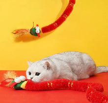 Load image into Gallery viewer, Dragn style cat teaser toy with catnip added