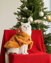Load image into Gallery viewer, Gingerbread Man Style Cat Cape Outfit, Cute Fun Unique Cat Supplies Accessories Christmas Halloween costumes Cosplay