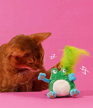 Load image into Gallery viewer, Pink frog style cute unique fun catnip cat toy