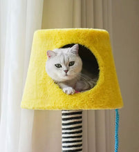 Load image into Gallery viewer, Cute lamp style cat tree and cat scratcher, tower Fun and unique cat toys supplies accessories