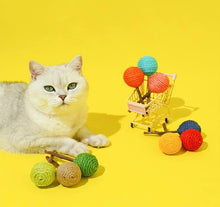 Load image into Gallery viewer, Cute lolipop silvervine cat toys unique cat self play toys