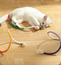 Load image into Gallery viewer, Twisted Rope Cat Toy with Gall Fruits, Set of Three, No Sound, Fun Cat Accessories Supply