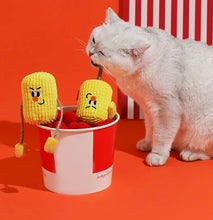 Load image into Gallery viewer, Cute corn style silvervine cat toys unique catnip cat self play toys fun