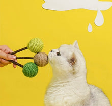 Load image into Gallery viewer, Cute lolipop silvervine cat toys unique cat self play toys