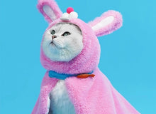 Load image into Gallery viewer, Cute tiger style winter warm cape for cats, fun unique winter warm supplies appearance clothes cosplay