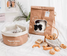 Load image into Gallery viewer, Fun Kraft Paper Cat Bed with Soft Cushion, Cute Unique Cat Supplies Accessories