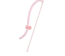 Load image into Gallery viewer, Pink bow tie cat teaser toy