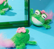 Load image into Gallery viewer, Pink frog style cute unique fun catnip cat toy
