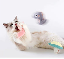 Load image into Gallery viewer, Dinosaur Style Catnip Self-play Toys with Bell, Set of Three, Cute Cat Sound Accessories Supply