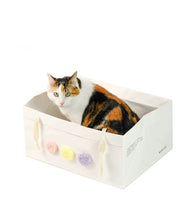 Load image into Gallery viewer, Kraft Paper Cat Bed/Box with Scratching Cardboard