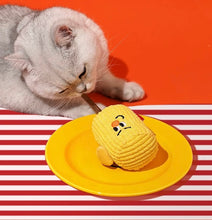 Load image into Gallery viewer, Cute corn style silvervine cat toys unique catnip cat self play toys fun