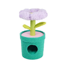 Load image into Gallery viewer, Cute flower cat tree, cat scratcher, tower cute and unique cat scratching post toys supplies
