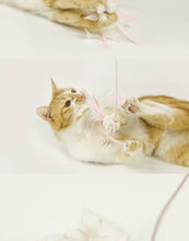 Load image into Gallery viewer, Pink feather cat teaser toy