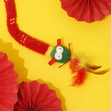 Load image into Gallery viewer, Dragn style cat teaser toy with catnip added