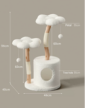 Load image into Gallery viewer, Cute Cat Tree, wooden cat tower, cat climbing tree cute cat furniture supplies accessories