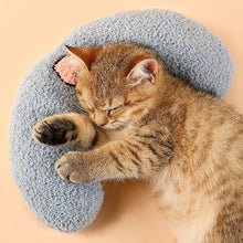Load image into Gallery viewer, Teddy Fleece Cat Pillow, Cute Fun Cat Toys Supply Accessories