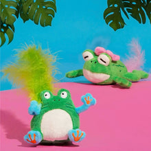 Load image into Gallery viewer, Pink frog style cute unique fun catnip cat toy