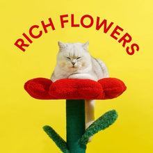 Load image into Gallery viewer, Cute flora style cat tree cat scratcher, cute and unique cat toys supplies