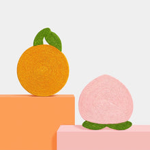 Load image into Gallery viewer, Cute Fruit Style Cat scratcher, cat toys, peach and citrus scratching post with suction cup