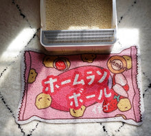 Load image into Gallery viewer, Skittles style cat litter mat, pets dog cat feeding mat, fun unique cute cat litter box waste box mat supplies fun unique doormat