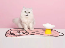 Load image into Gallery viewer, Cute and fun cat and dog feeding mat, cat dog pet feeding station waterproof PVC mat supplies