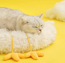 Load image into Gallery viewer, Soft winter bed for cats and small dogs, chicken style, cute fun unique soft comfy four season soft comfy bedding supplies