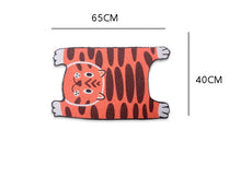 Load image into Gallery viewer, Cute cat litter mat, tiger lion and animal style fun unique cat litter box cat waste box mat supplies