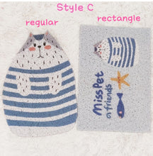 Load image into Gallery viewer, Cute cat litter mat, pet waste supplies fun unique cat litter box mat, doormat