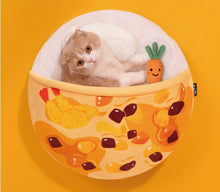 Load image into Gallery viewer, Cute curry style cat, small dog and pets bed, resting pad winter four seasons cat dog supplies bedding