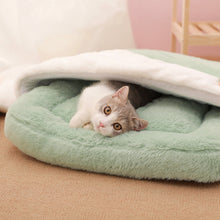 Load image into Gallery viewer, Winter bed for cat and small pet, cute fun unique comfy soft four season bedding supplies