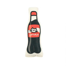 Load image into Gallery viewer, Beer bottle catnip toy for cat, cute fun unique cat toy, beer bottle, catcola style