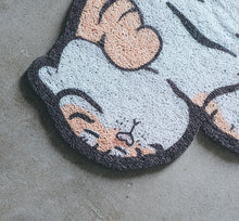 Load image into Gallery viewer, Tiger style cat litter mat, cute door mat, fun unique cat waste box mat supplies