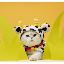 Load image into Gallery viewer, Funny cape hoodie for cat small dog and pets, cute fun unique cat pet cosplay winter warm appearance clothes supplies Christmas Halloween costumes