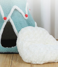 Load image into Gallery viewer, Christmas tree bed for cat, dog and pets, cute fun unique cat dog pet winter warm supplies decor