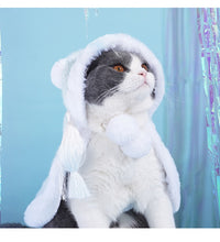 Load image into Gallery viewer, Cute fun cape for cats, unique warm winter cat appearance supplies clothes hoodies