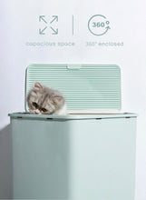 Load image into Gallery viewer, Enclosed cat litter box, cute fun unique cat waste box supplies