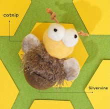 Load image into Gallery viewer, Bee Style Catnip & Silvervine Self-play Toys, No Sound, Cute Cat Accessories Supply