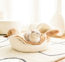 Load image into Gallery viewer, Sparrow style winter warm bed for cats and small dogs, cute fun unique four season soft comfy bedding supplies