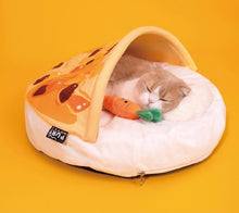 Load image into Gallery viewer, Cute curry style cat, small dog and pets bed, resting pad winter four seasons cat dog supplies bedding
