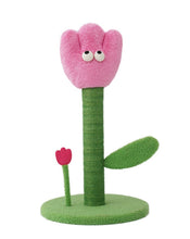 Load image into Gallery viewer, Cute and fun tulip style cat tree, cat scratcher scratching post toys