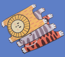 Load image into Gallery viewer, Cute cat litter mat, tiger lion and animal style fun unique cat litter box cat waste box mat supplies